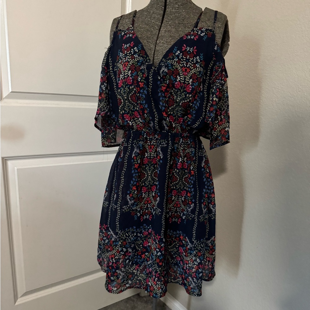 Miami Navy Floral Mini Dress